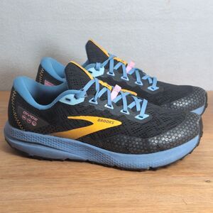 Brooks Divide 3 Women's 9.5 EU 41 Trail Running Shoes Gray Blue Orange Outdoor